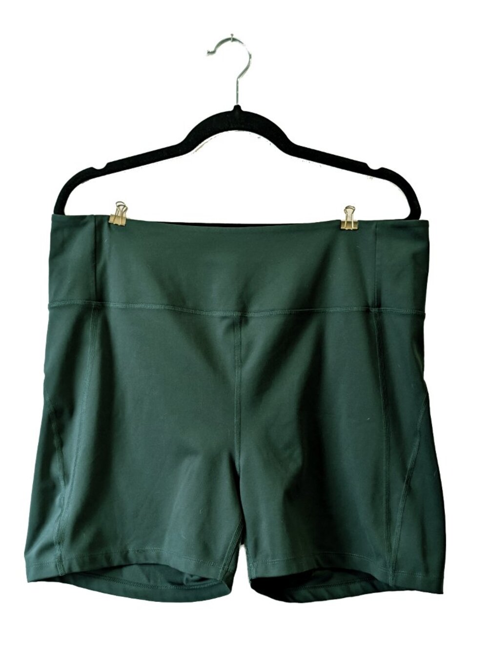 Girlfriend Collective Forest Green Bike Shorts size 4XL